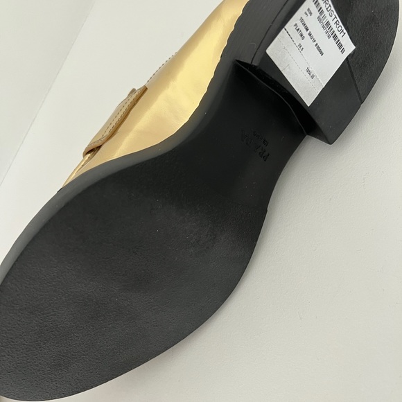NWT Prada Gold Loafers - Picture 9 of 10